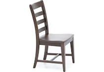 kincaid furniture brown inch standard seat height side chair   