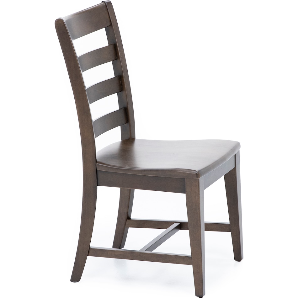 kincaid furniture brown inch standard seat height side chair   
