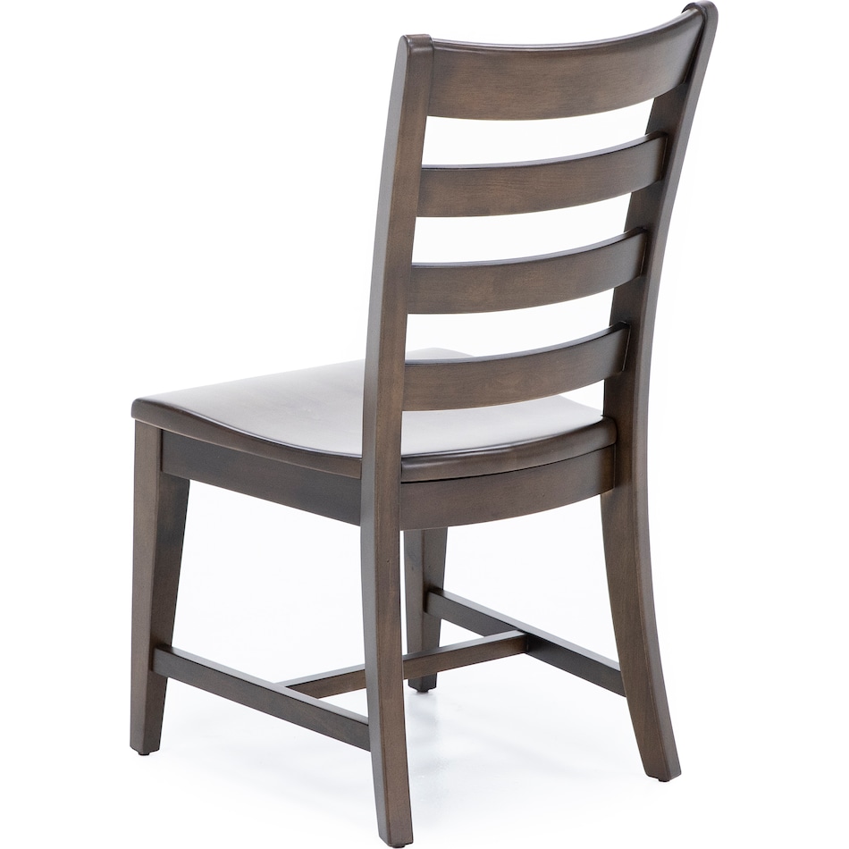 kincaid furniture brown inch standard seat height side chair   