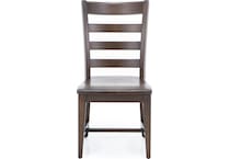 kincaid furniture brown inch standard seat height side chair   