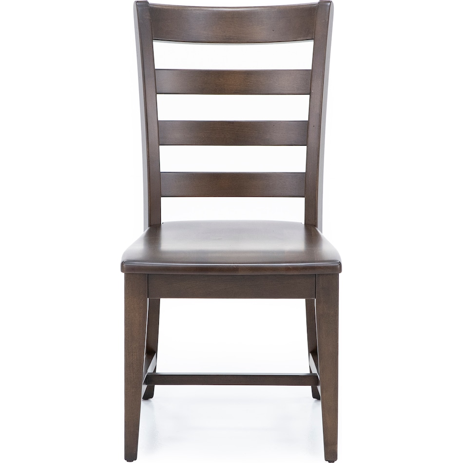 kincaid furniture brown inch standard seat height side chair   