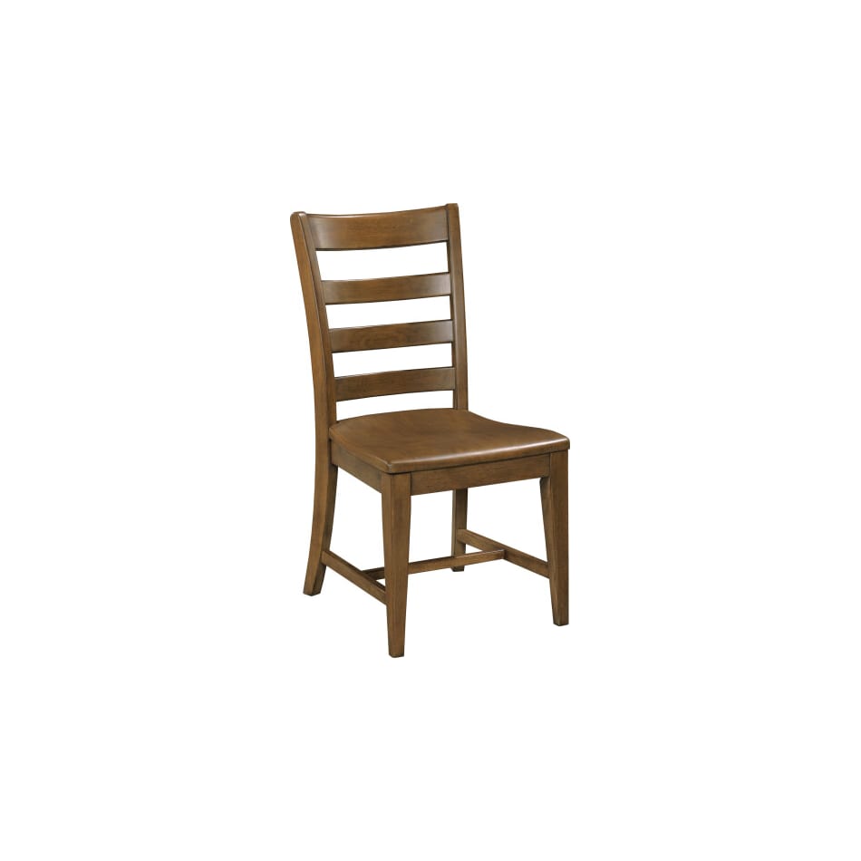 kincaid furniture brown inch standard seat height side chair   