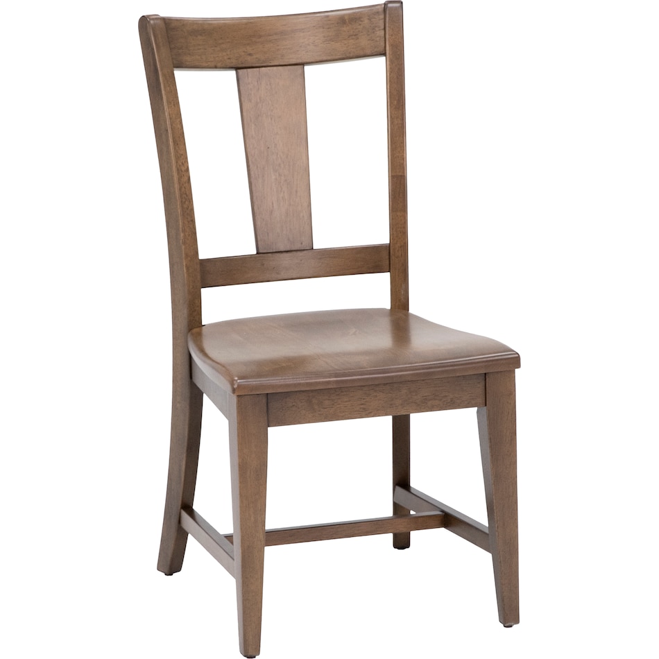 kincaid furniture brown inch standard seat height side chair   