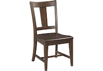 kincaid furniture brown inch standard seat height side chair   