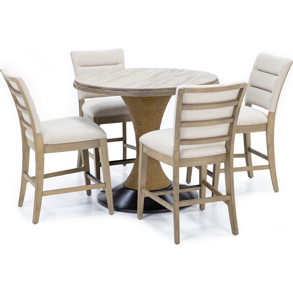 kincaid furniture brown inch bar table round oval pkg  