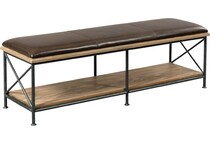 kincaid furniture brown bench   