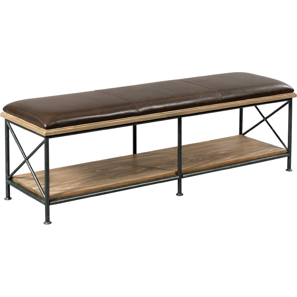 kincaid furniture brown bench   