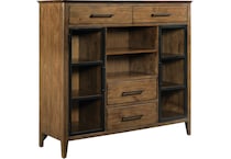 kincaid furniture brown buffet server sideboard   