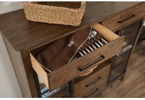 kincaid furniture brown buffet server sideboard   