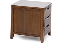 kincaid furniture brown chairside table asr  