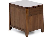 kincaid furniture brown chairside table asr  