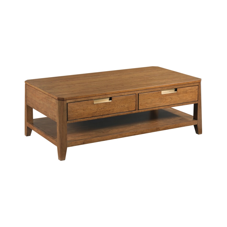 kincaid furniture brown cocktail table asr  