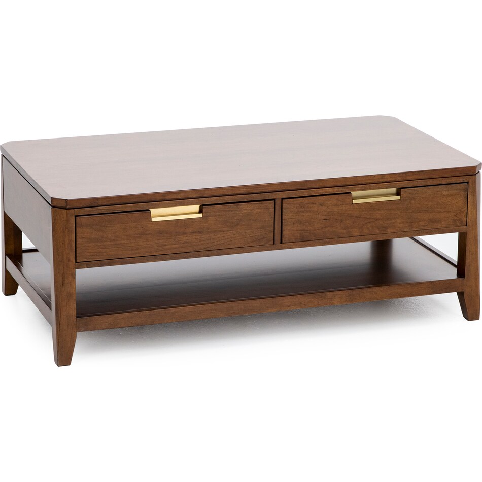 kincaid furniture brown cocktail table asr  