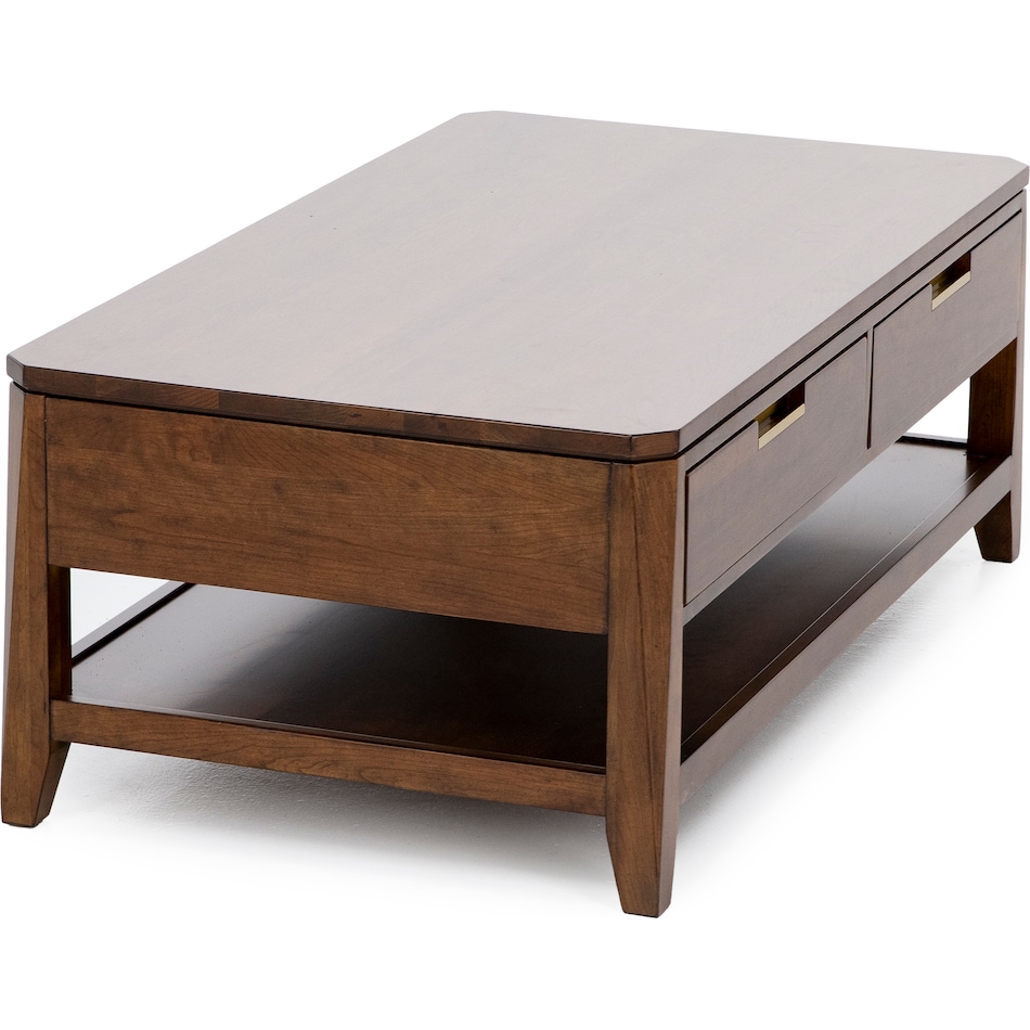 kincaid furniture brown cocktail table asr  