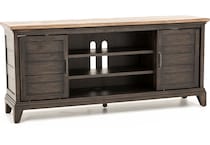 kincaid furniture brown console   