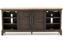 kincaid furniture brown console   