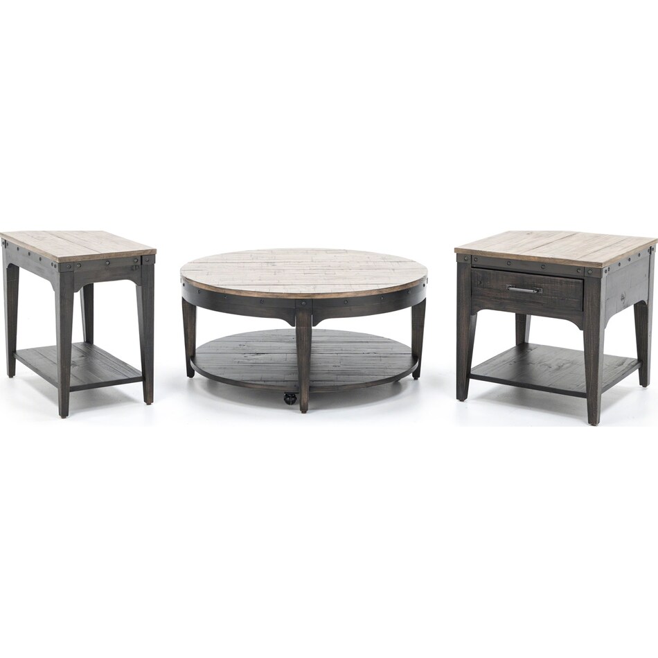 kincaid furniture brown end table   
