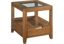 kincaid furniture brown end table asr  