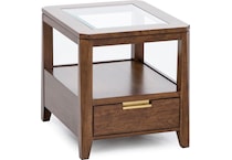 kincaid furniture brown end table asr  