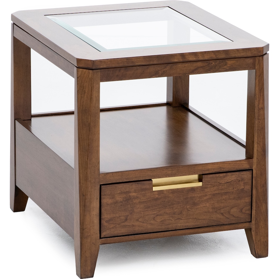 kincaid furniture brown end table asr  