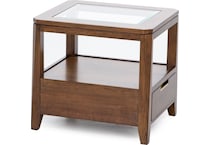 kincaid furniture brown end table asr  