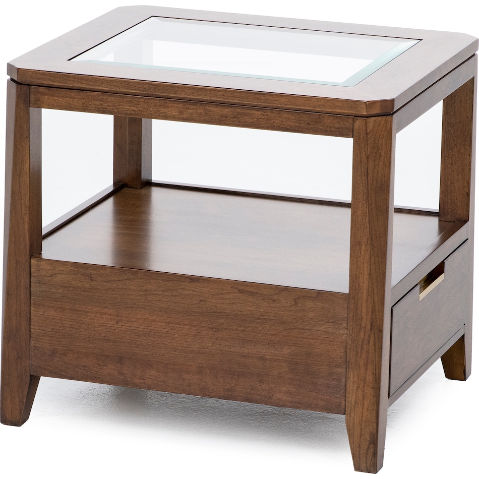 kincaid furniture brown end table asr  