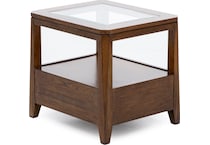 kincaid furniture brown end table asr  