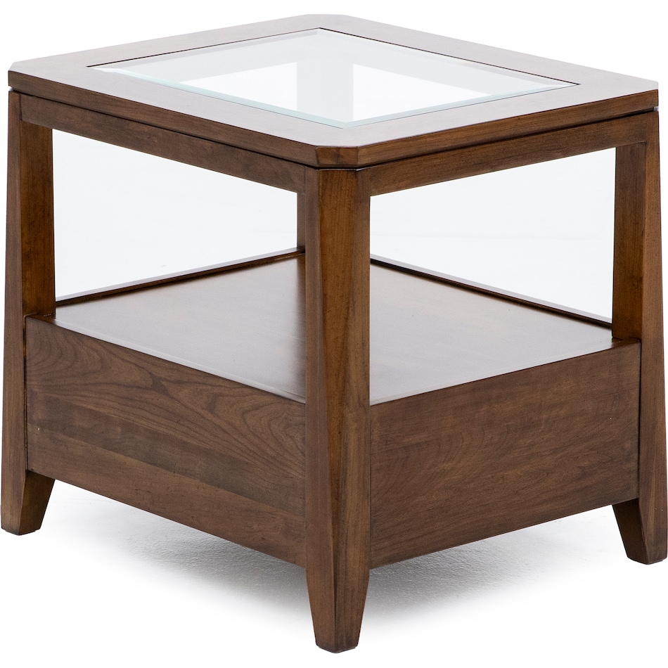 kincaid furniture brown end table asr  