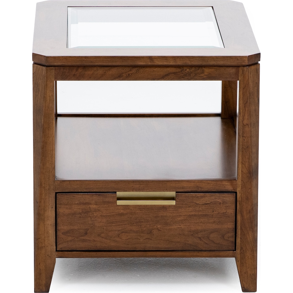 kincaid furniture brown end table asr  