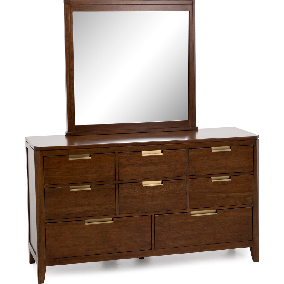 kincaid furniture brown mirror   