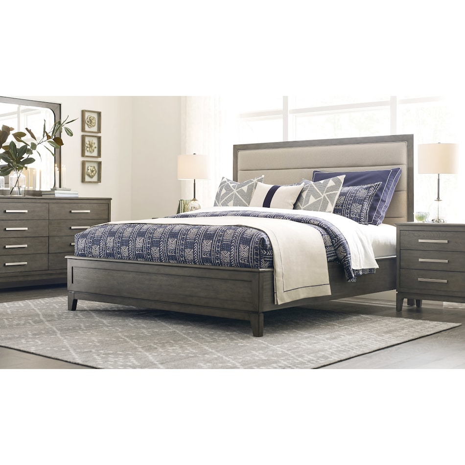 kincaid furniture brown queen bed package qup  
