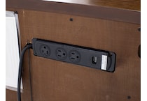 kincaid furniture brown single drawer   