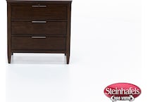 kincaid furniture brown three drawer  image   