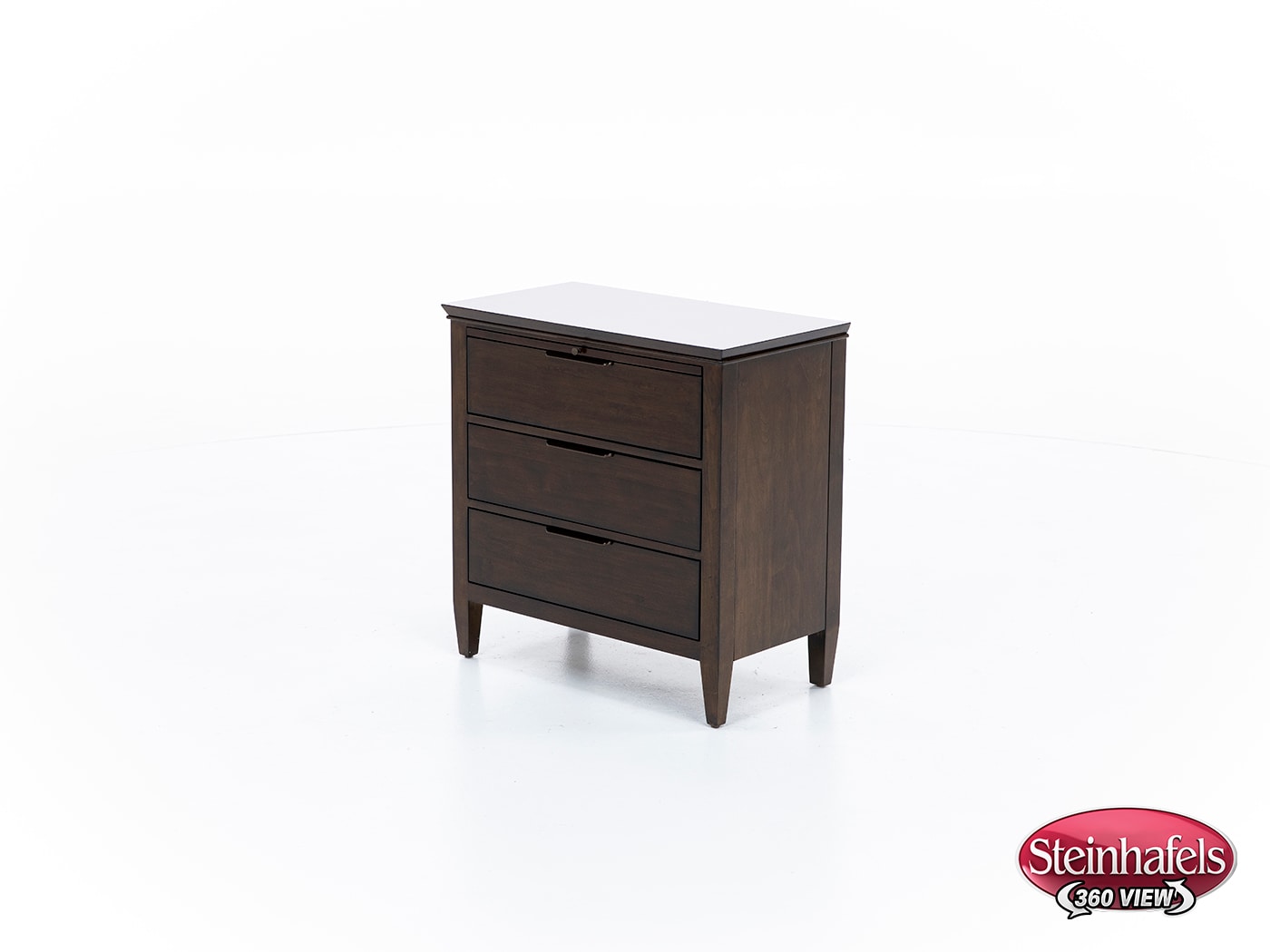 kincaid furniture brown three drawer  image   