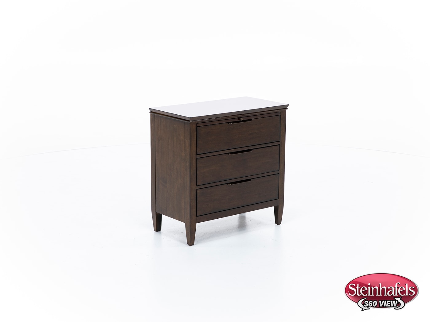 kincaid furniture brown three drawer  image   