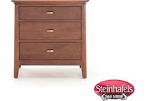 kincaid furniture brown three drawer  image   