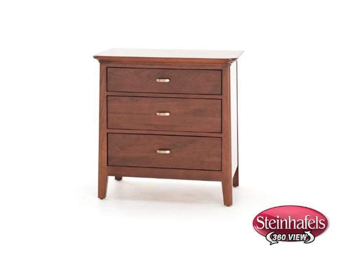 kincaid furniture brown three drawer  image   