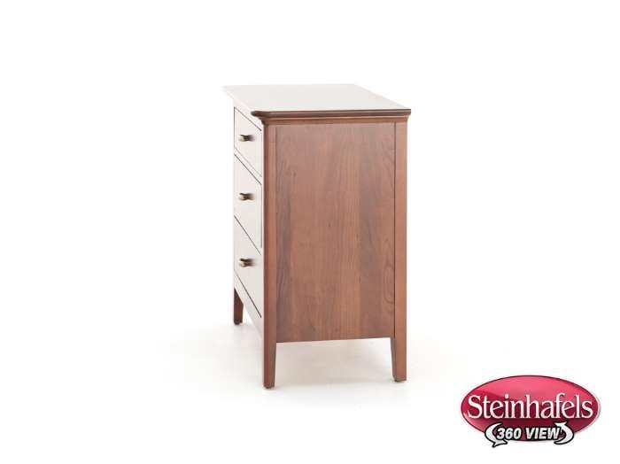 kincaid furniture brown three drawer  image   