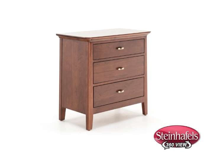 kincaid furniture brown three drawer  image   