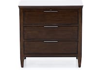 kincaid furniture brown three drawer   