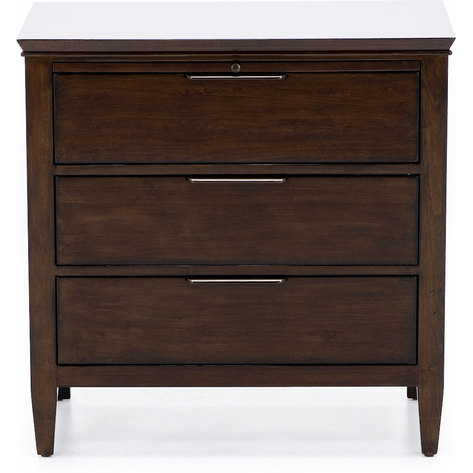 kincaid furniture brown three drawer   