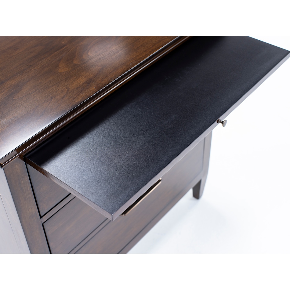 kincaid furniture brown three drawer   