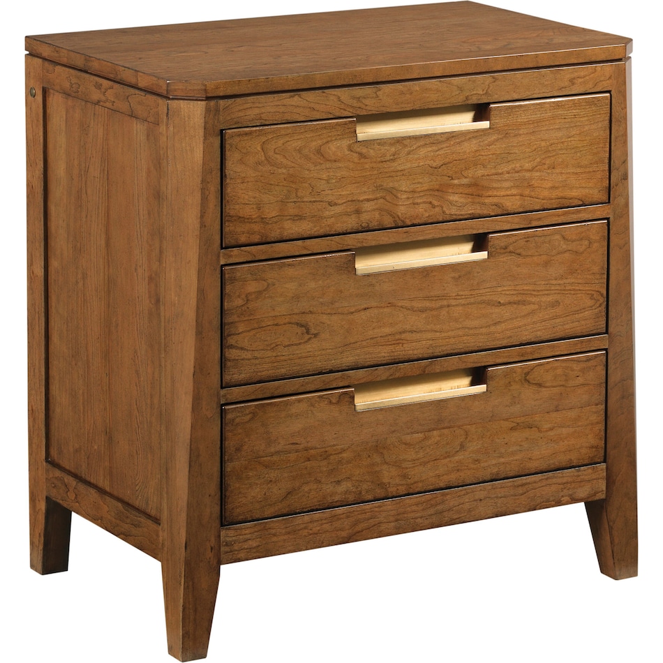 kincaid furniture brown three drawer   