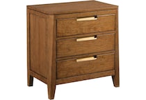 kincaid furniture brown three drawer   