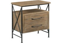 kincaid furniture brown two drawer   