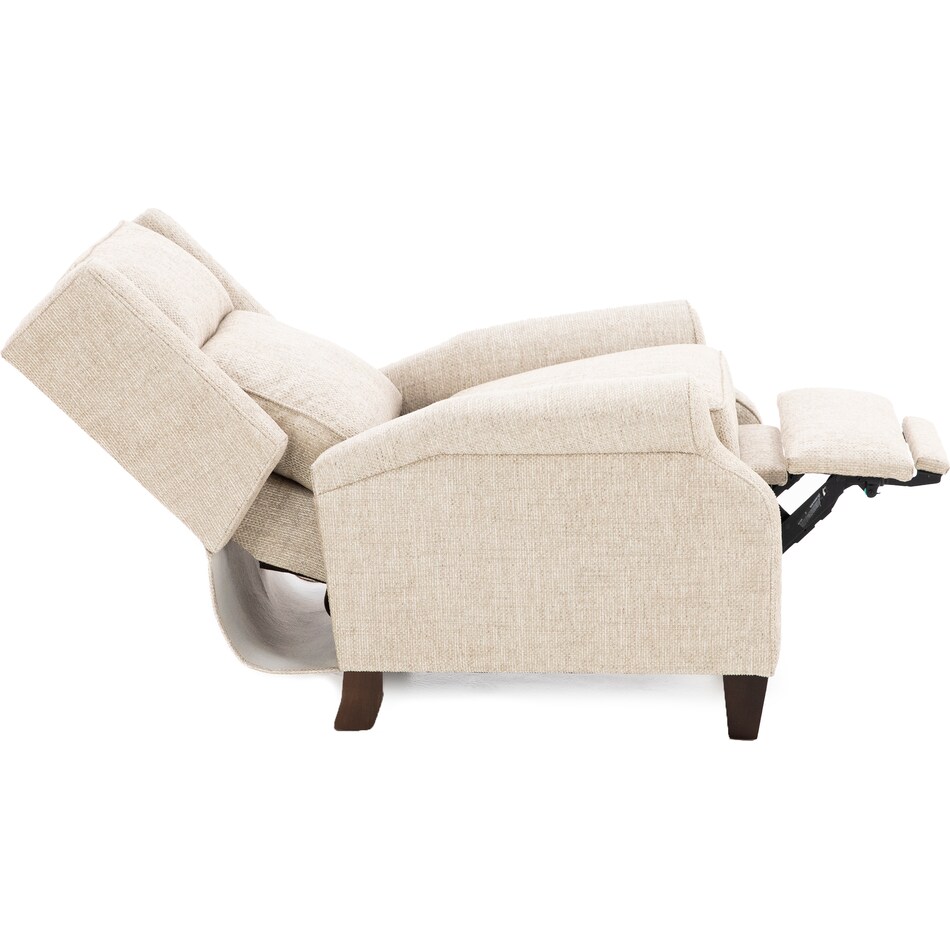 king hickory furniture co beige recliner   