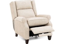 king hickory furniture co beige recliner   