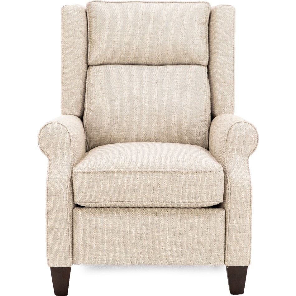 king hickory furniture co beige recliner   