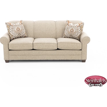 Amy Sock Arm High Tight Back Sofa