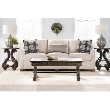 Benson Notched Arm Sofa